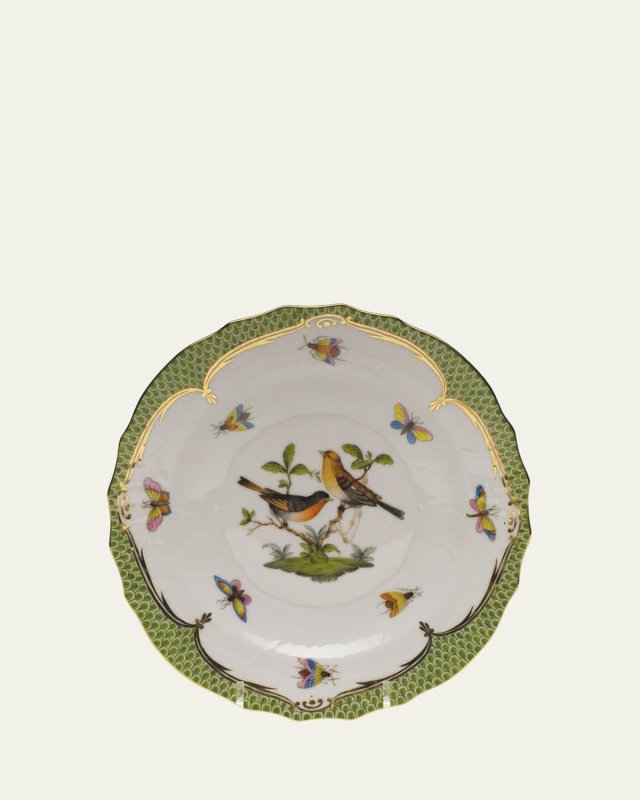 Rothschild Bird Green Motif 09 Salad Plate
